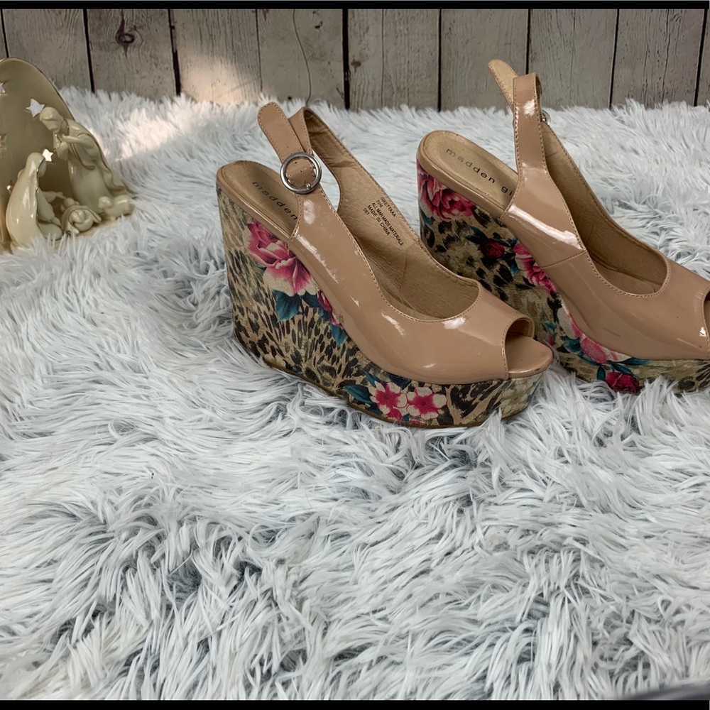 Madden girl floral wedges
